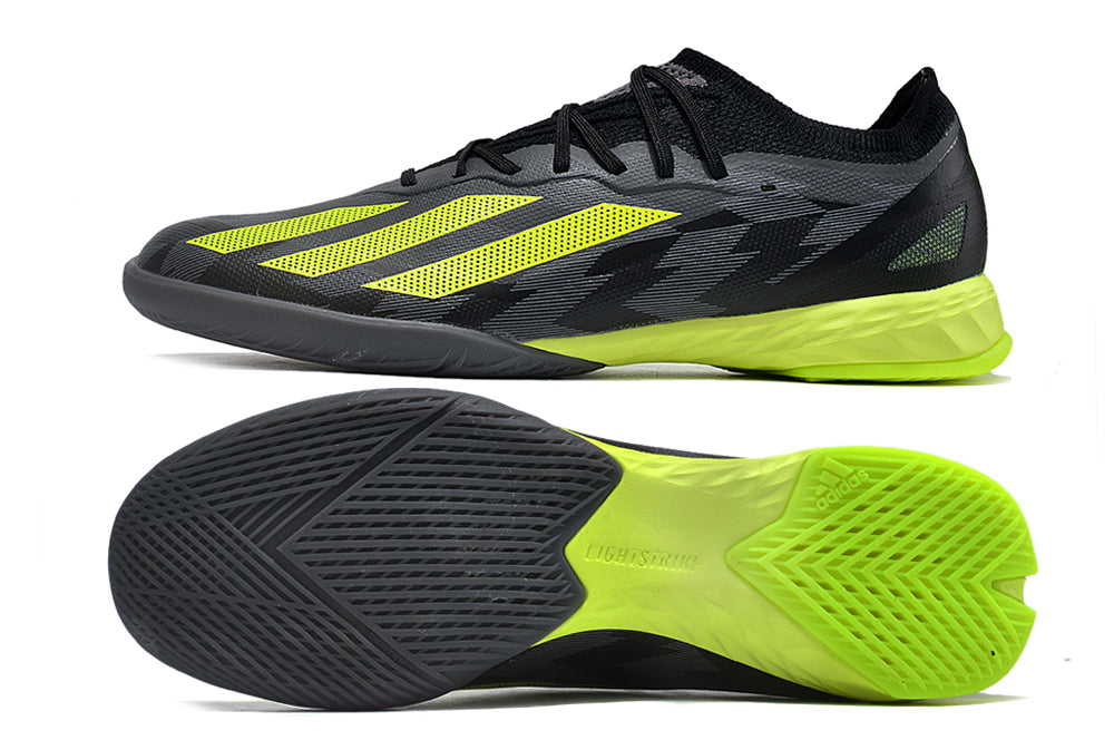 adidas x crazyfast elite futsal in black/green