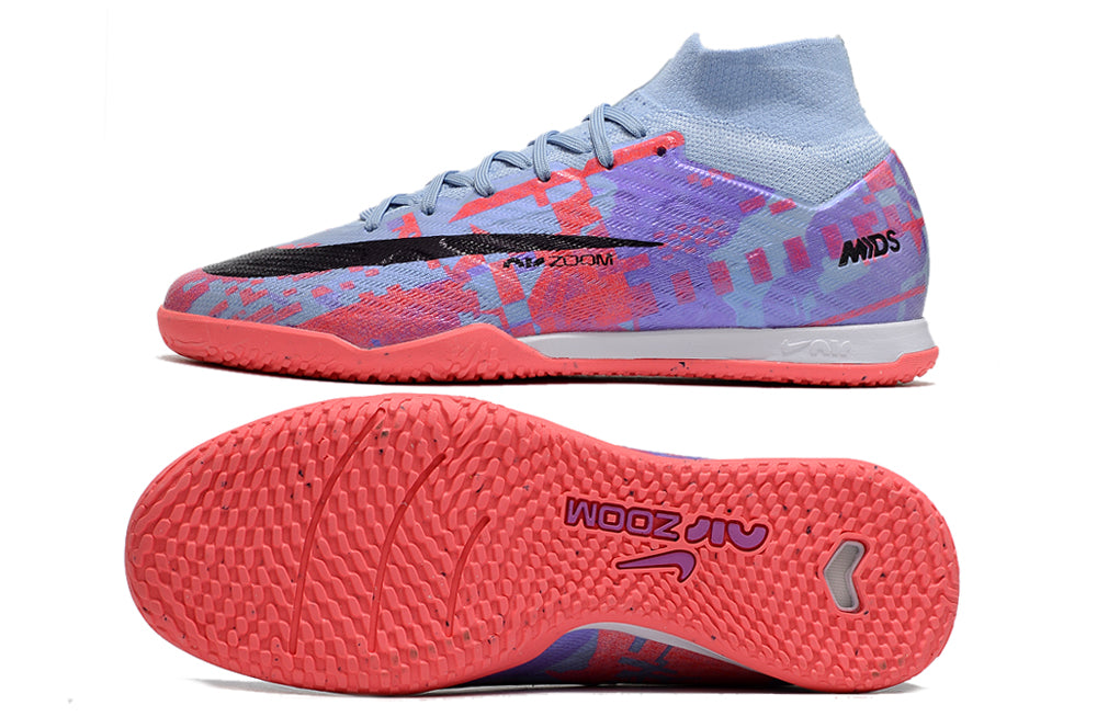 nike air zoom mercurial superfly 9 elite futsal in purple/pink