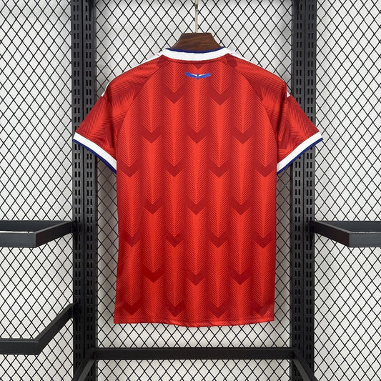 Back view of the Chile 2026 Home Worldcup Jersey in red colorway.