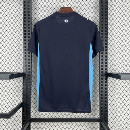 back view of the Olympique Marseille 25/26 Away Blue Jersey.