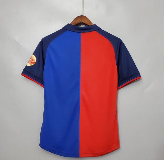 Barcelona 99/00 100th anniversary red/blue shirt