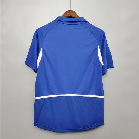 Brazil 2002 away blue shirt