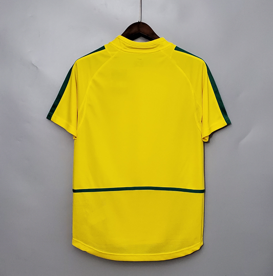 Brazil 2002 home yellow shirt