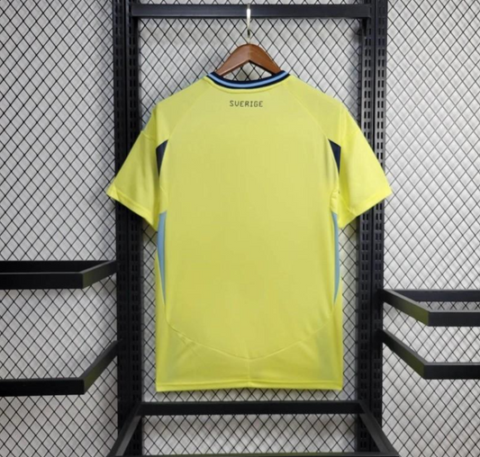 Sweden 2024 home yellow shirt