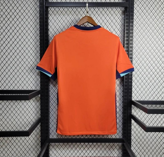 Netherlands 2024 home orange shirt