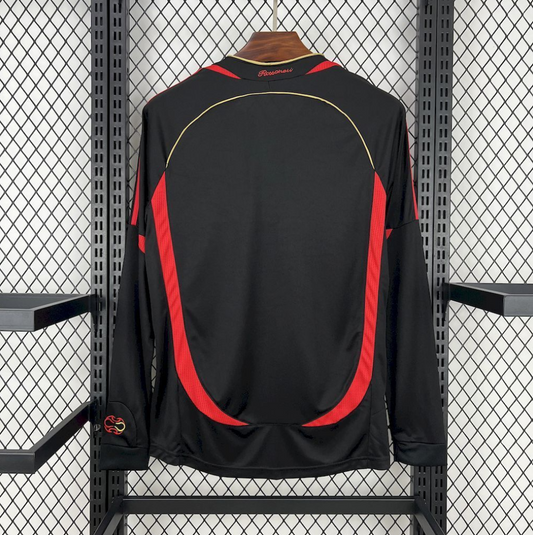 AC Milan 06/07 Third Away Black Long Sleeve Football Jersey Designed By Adidas