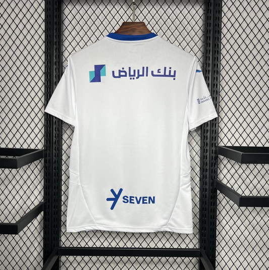 official Al Hilal 24/25 Away White and Blue Football Short Sleeve Jersey Designed By Puma