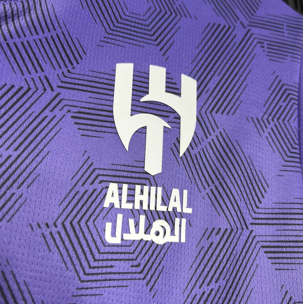 official Al Hilal 24/25 Third Away Purple Football Short Sleeve Jersey Designed By Puma