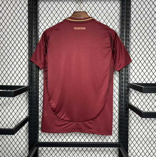 official AS Roma 24/25 Home Red Football Short Sleeve Jersey Designed By Adidas