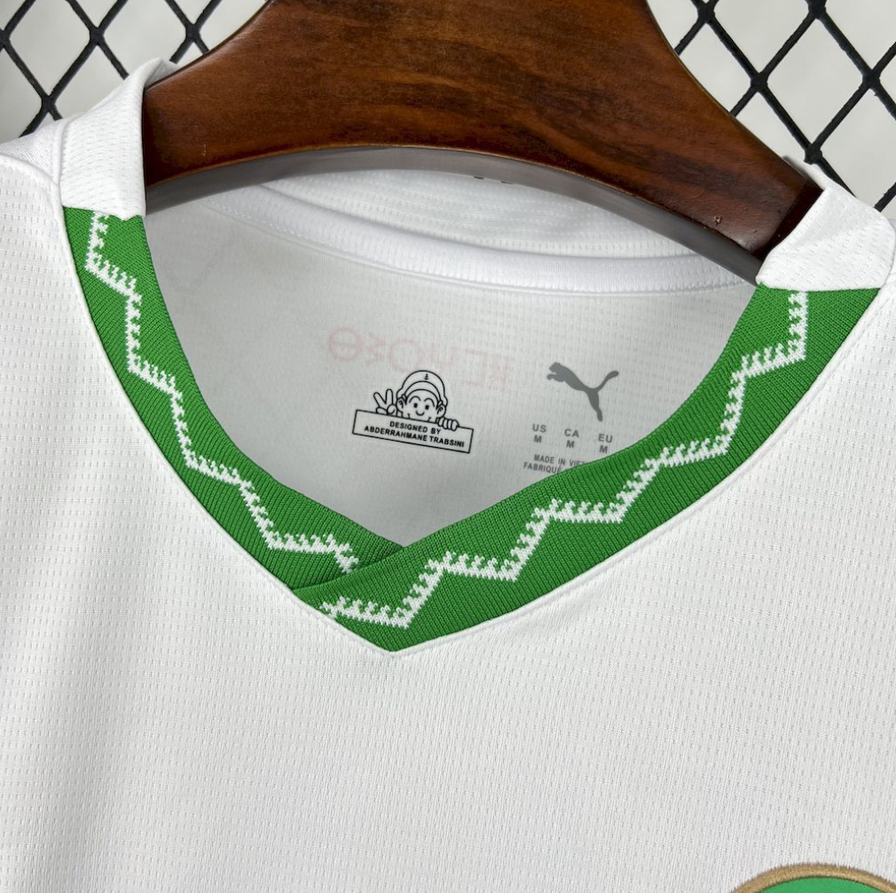 official Morocco 24/25 Away White Football Short Sleeve Jersey Designed By Puma