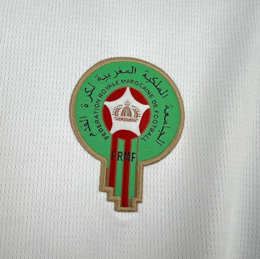 official Morocco 24/25 Away White Football Short Sleeve Jersey Designed By Puma