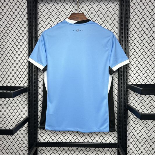 official Uruguay 24/25 Home Blue Football Short Sleeve Jersey Designed By Nike