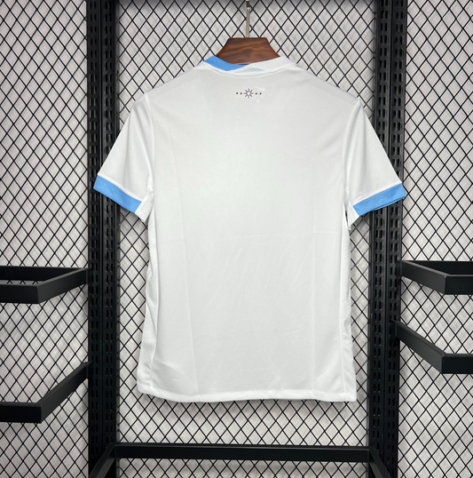 official Uruguay 24/25 Away White Football Short Sleeve Jersey Designed by Nike