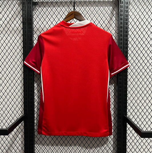 official Canada 24/25 Home Red Football Short Sleeve Jersey Designed By Nike