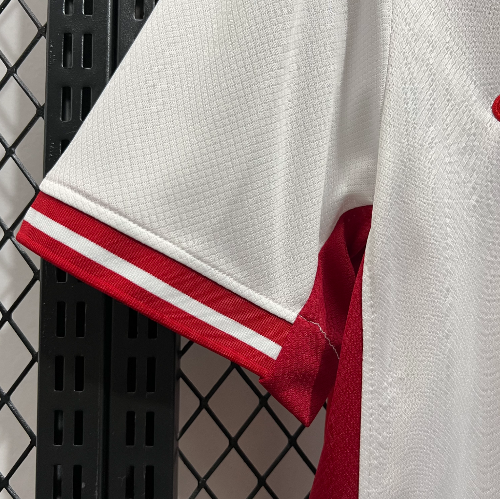 official Canada 24/25 Away White Football Short Sleeve Jersey Designed By Nike