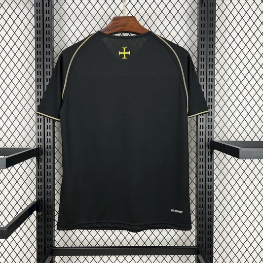 official Portugal 2006 Away Retro Black Football Jersey designed by Nike