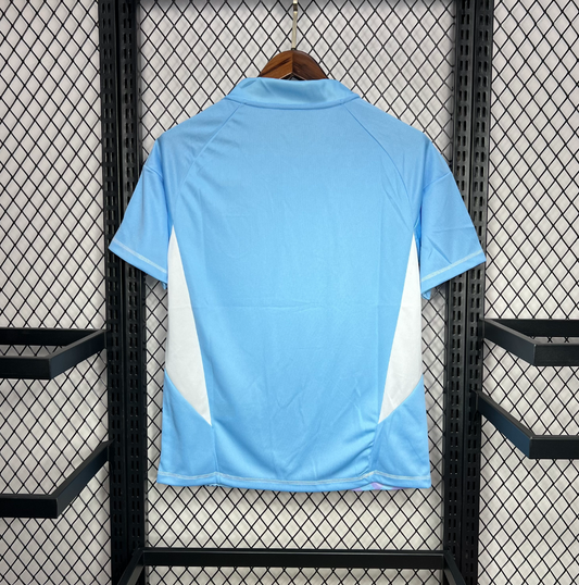 Spain 2024/25 Euro Goalkeeper Blue Football Jersey in Light Blue designed by Adidas