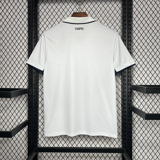 Napoli 2024/25 Away White Football Jersey, designed by EA7