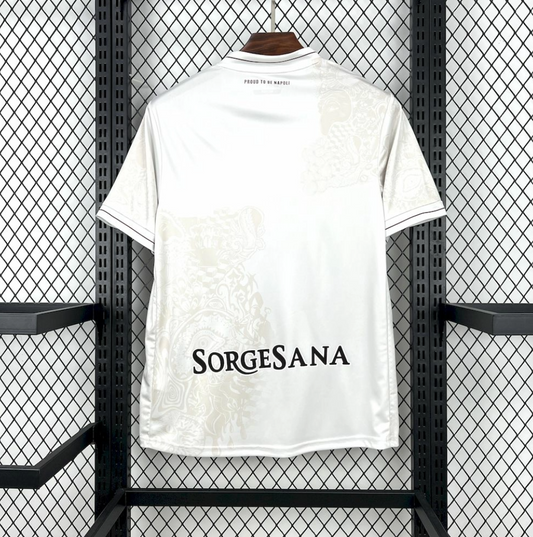 Napoli 2025/26 Away White Football Jersey by EA7