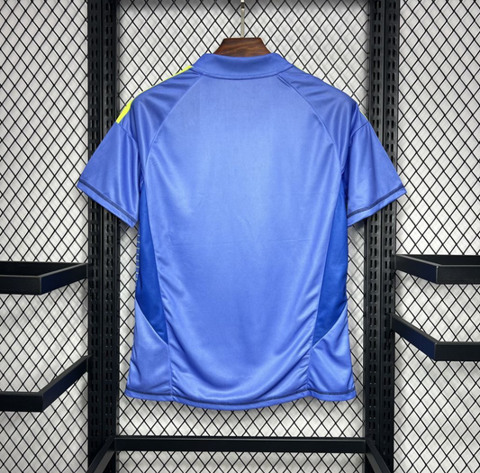 official Manchester United 24/25 Short Sleeve Goalkeeper Blue Football Jersey by Adidas