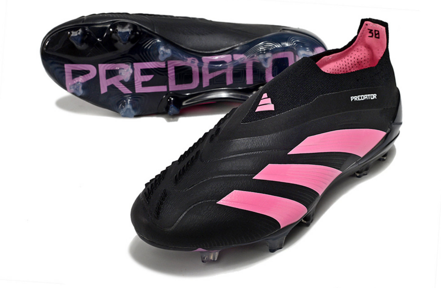 Adidas Predator Elite FG Laceless – Black/Pink