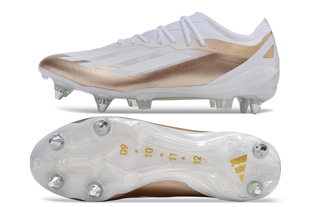 adidas x crazyfast elite metal-sg in gold/white