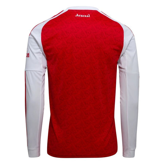 back view Adidas Arsenal 2025/26 Home Long Sleeve Jersey