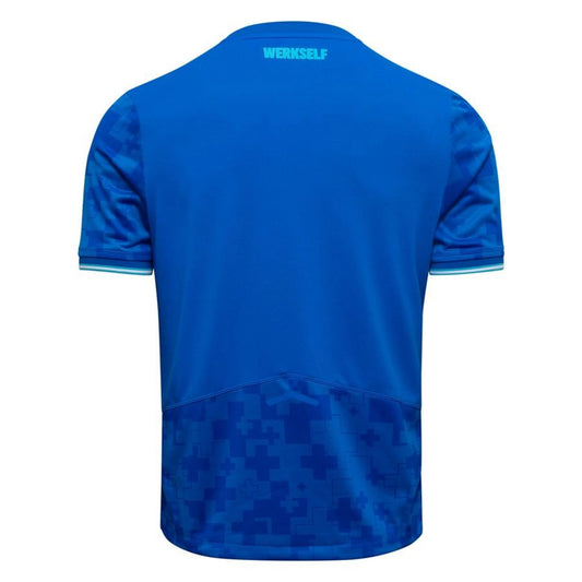 back view of the New Balance Bayer Leverkusen 2025/26 Third Blue Shirt