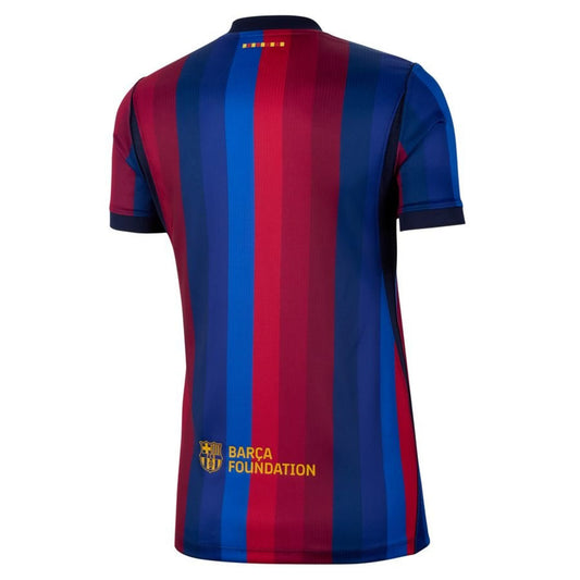 back view of the Nike FC Barcelona Womens Home Shirt 2026/27 Deep Royal Blue/Noble Red/Club Gold