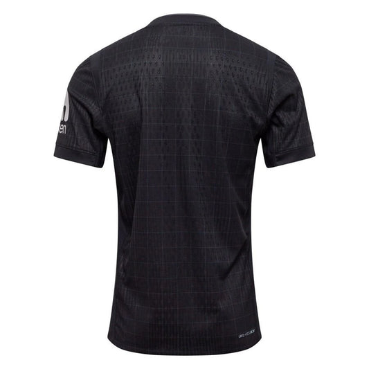 back view of the Nike Tottenham Hotspur 2025/26 Away Black Jersey