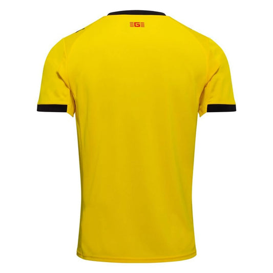 back view of the PUMA Girona FC 2025/26 Away Yellow Shirt