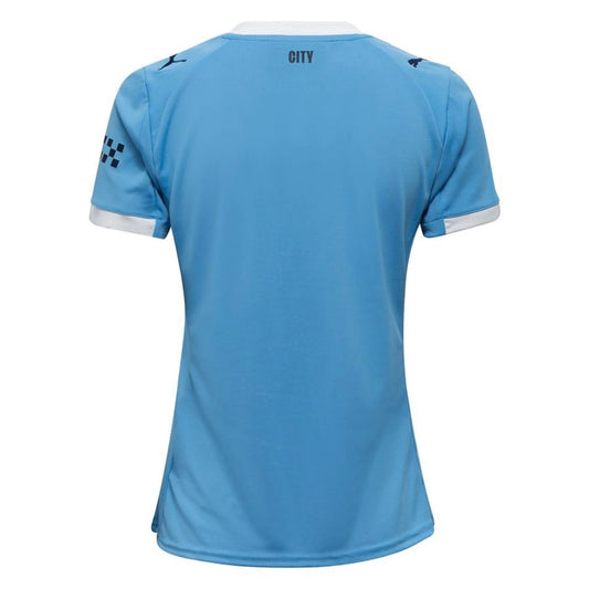 back view of the Puma Manchester City Home Shirt 2025/26 Women - Blue/White