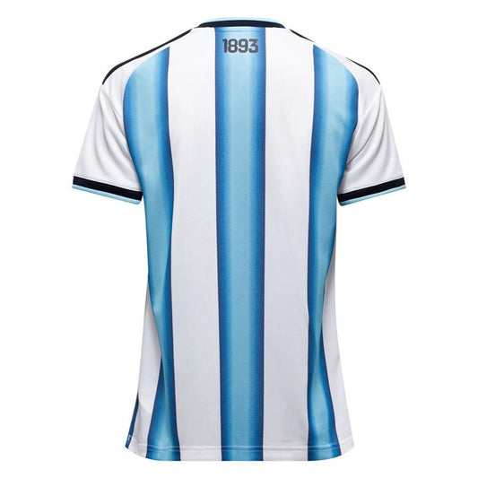 back view of the adidas Argentina Home Shirt World Cup 2026 Women - White/Blue