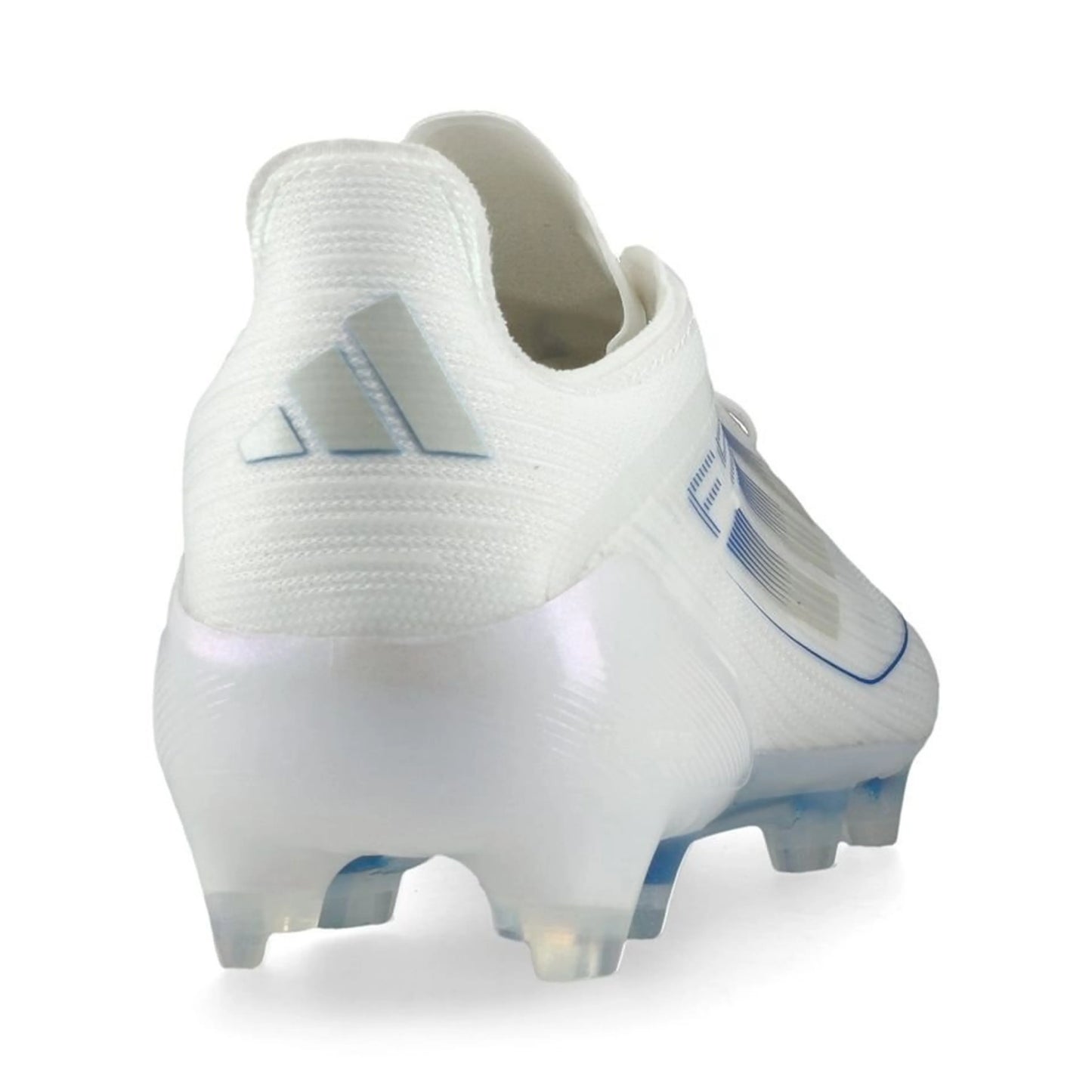 back view of the adidas F50 Elite FG "Polar Victory Pack" in a White/Blue colorway