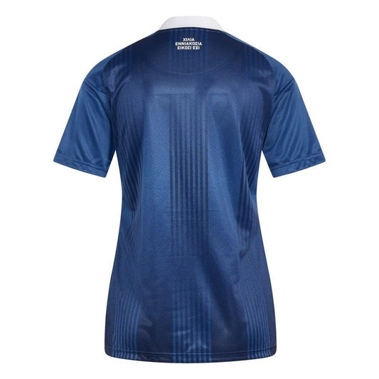 back view of the adidas Greece Away Shirt 2026/27 Women - Blue