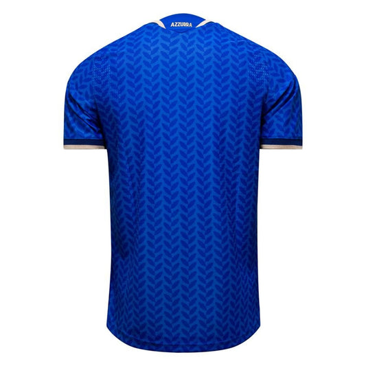 back view of the adidas Italy 2025/26 Home Blue Jersey