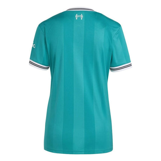 back view of the adidas Liverpool FC 3rd Shirt 2025/26 Women - Green