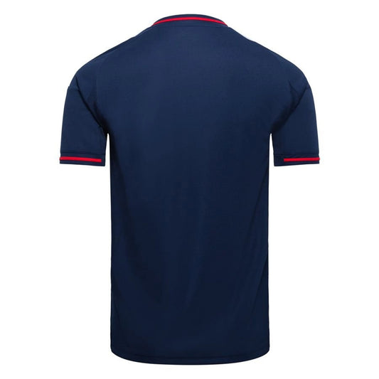 back view of the adidas Olympique Lyonnais 2025/26 Away Blue Shirt