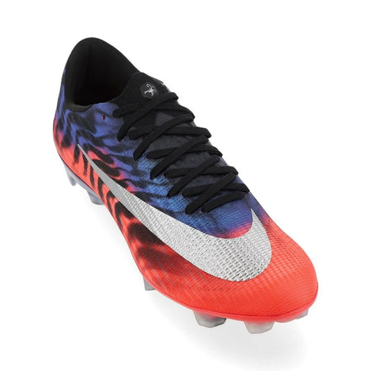 front view of the Nike Air Zoom Mercurial Superfly 11 Elite FG in Blue/Pink/Orange from the Scorpion Pack
