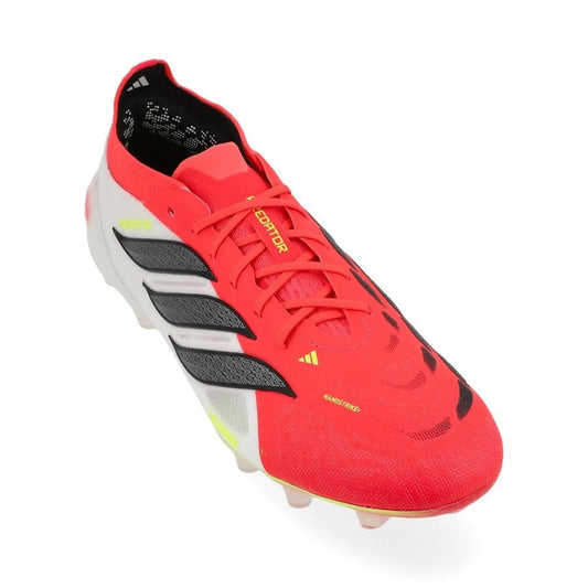 front view of the adidas Predator Elite AG in Red / Black / White (Born For Goals Pack)