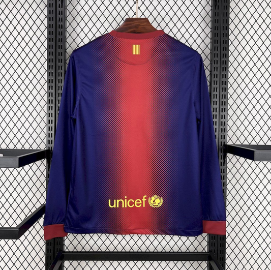 official Retro 12/13 Barcelona Home Long Sleeve Jersey