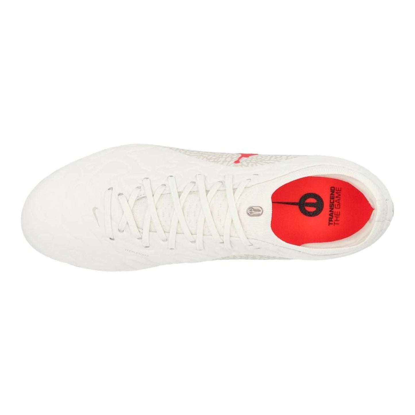 top view of the Nike Tiempo Maestro Elite FG "Infra-red X Jordan" Sail