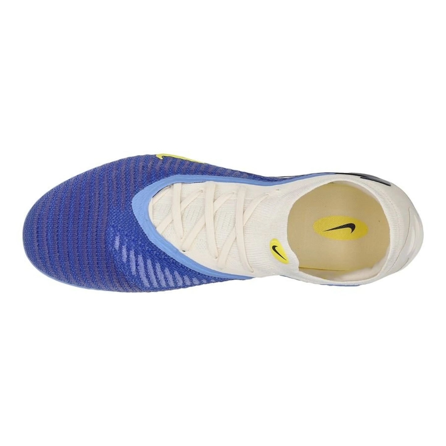 top view of the Nike Phantom 6 Elite Low Cut FG Fear Nothing in Blue/Obsidian colorway