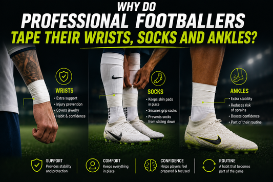 Why Do Professional Footballers Tape Their Wrists, Socks and Ankles