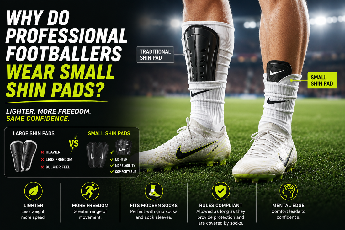 Why do professional footballers wear small shin pads