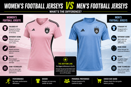 Women's Football Jerseys vs Men's Jerseys: What's the Difference?