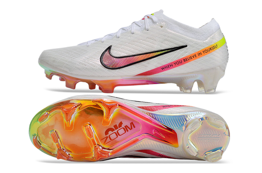 nike air  zoom mercurial vapor 15 elite fg white/pink