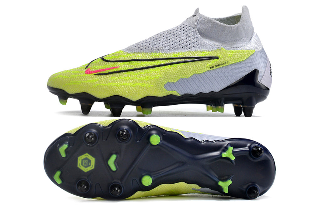 nike phantom gx elite metal-sg green/white