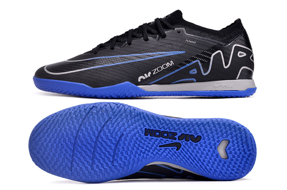 nike air zoom mercurial vapor 15 elite futsal black/blue