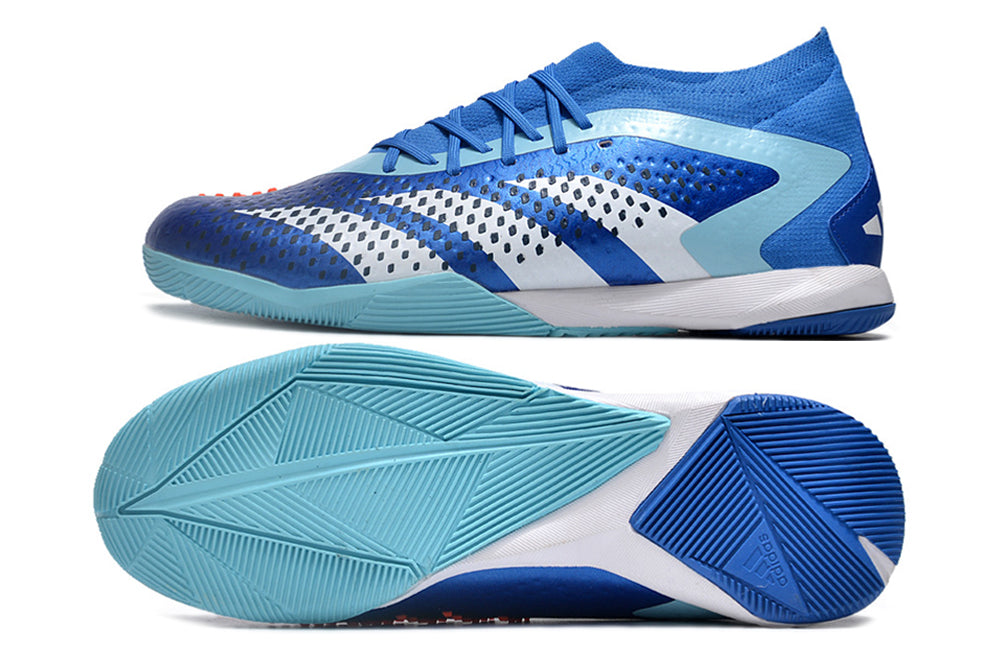 adidas predator accuracy futsal in blue/white